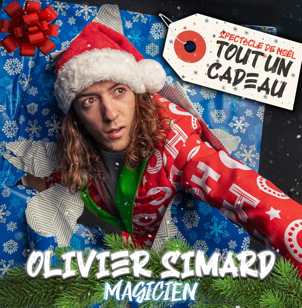 Tout un cadeau olivier simage magicien spectacle de magie fêtes Noel